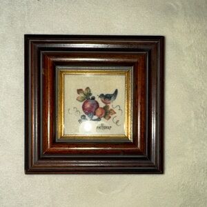 Theorem Painting by Jean Henry Framed Mini Fruit & Bird Artwork